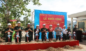 Lễ khởi công xây dựng khu nhà công vụ của Bộ chỉ huy Quân sự tỉnh Kiên Giang